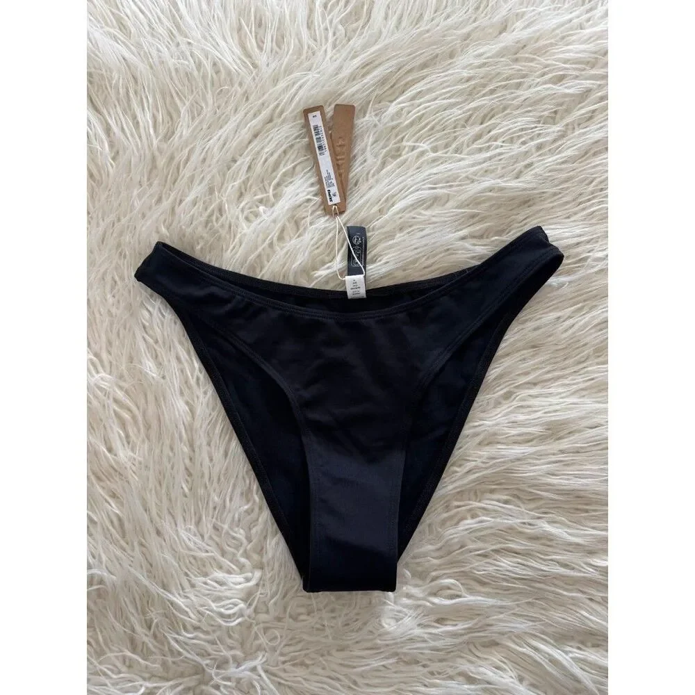 Skims Basic Swim Bikini Bottom Obsidian Size Small